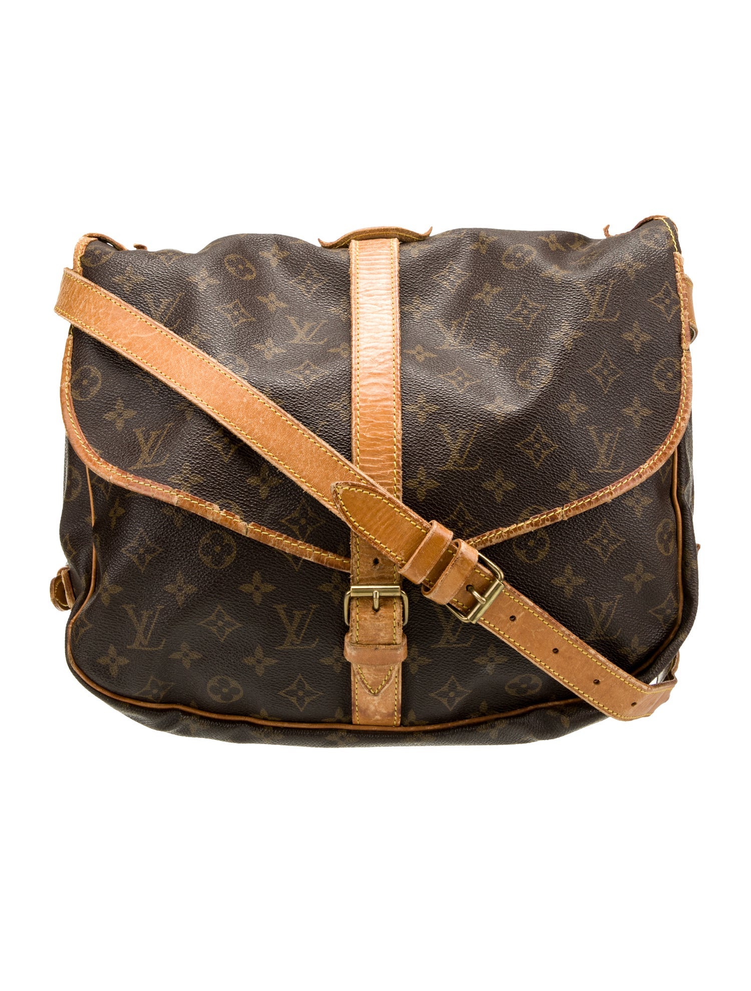 Louis Vuitton Coated Canvas Saumur 30